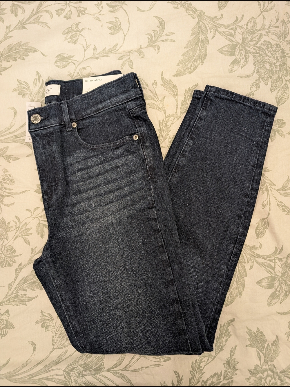 LOFT Indigo Skinny Ankle Jeans NWT